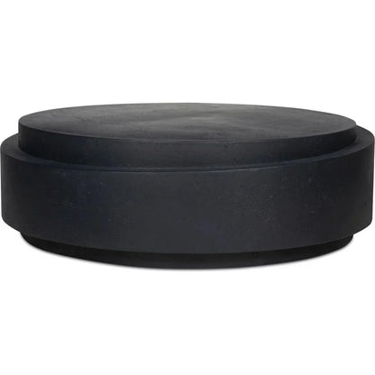 Cosmo Concrete Outdoor Round Coffee Table-Outdoor Coffee Tables-Moe's Home-LOOMLAN