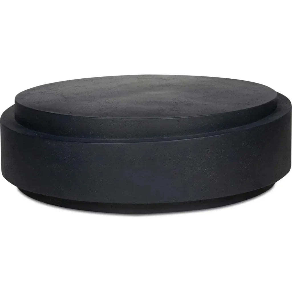 Cosmo Concrete Outdoor Round Coffee Table-Outdoor Coffee Tables-Moe's Home-LOOMLAN