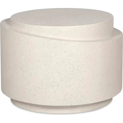 Cosmo Concrete & Stone Outdoor Round Accent Table - LOOMLAN - Moe's Home - Outdoor Side Tables