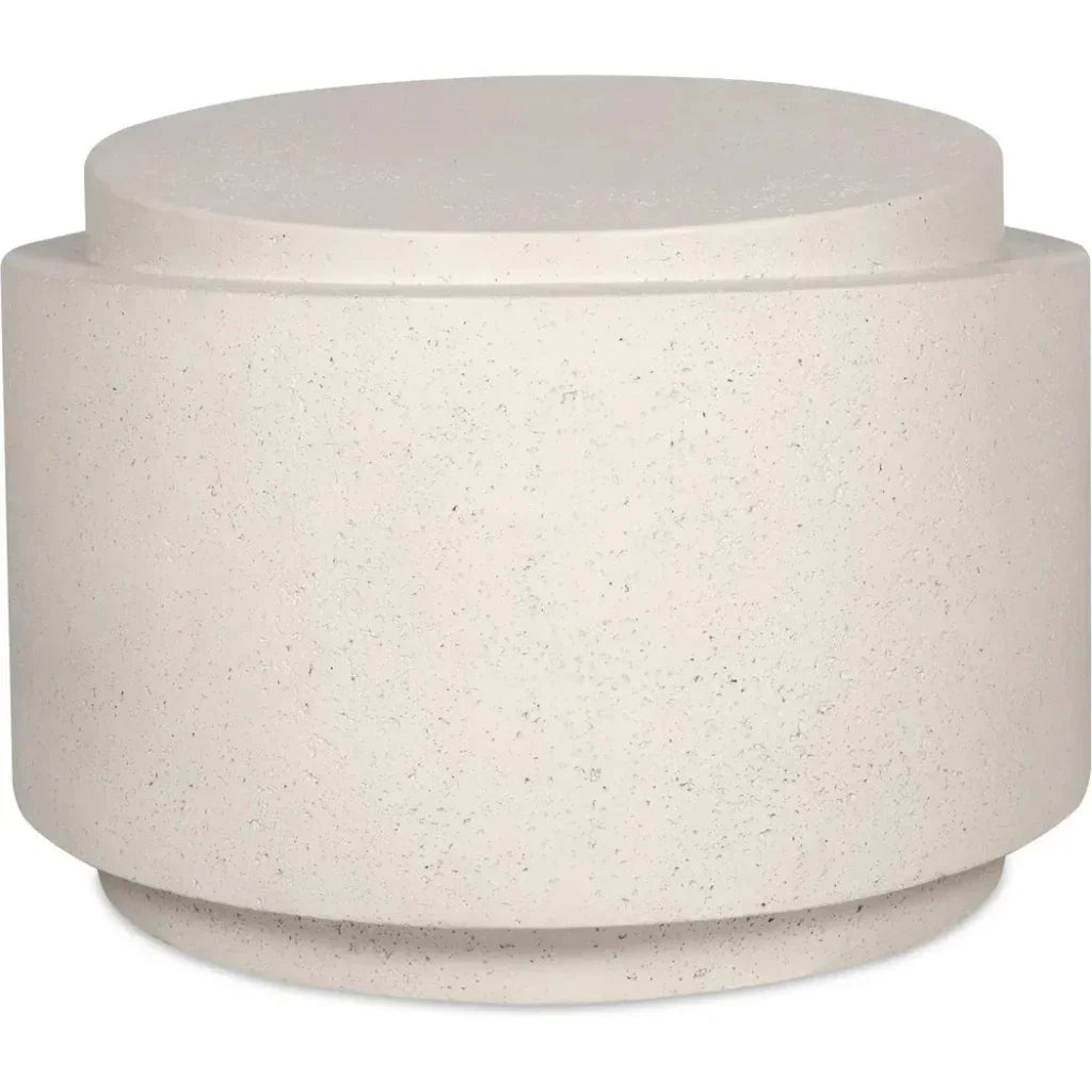 Cosmo Concrete & Stone Outdoor Round Accent Table - LOOMLAN - Moe's Home - Outdoor Side Tables