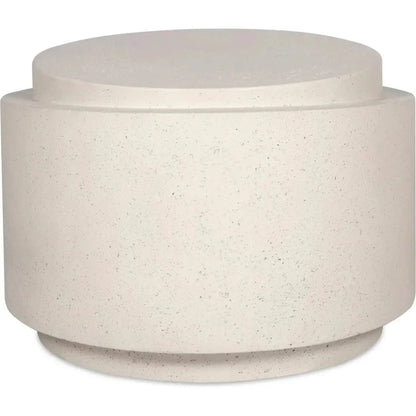Cosmo Concrete & Stone Outdoor Round Accent Table - LOOMLAN - Moe's Home - Outdoor Side Tables