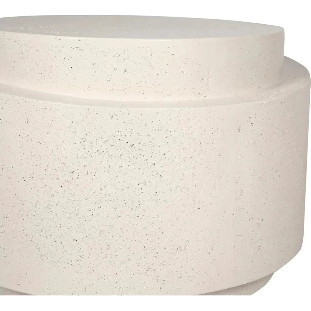 Cosmo Concrete & Stone Outdoor Round Accent Table - LOOMLAN - Moe's Home - Outdoor Side Tables
