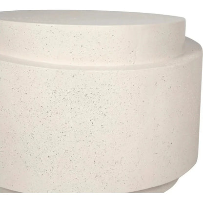 Cosmo Concrete & Stone Outdoor Round Accent Table - LOOMLAN - Moe's Home - Outdoor Side Tables