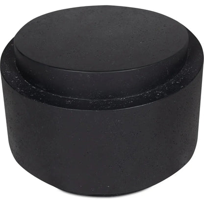 Cosmo Concrete & Stone Outdoor Round Accent Table - LOOMLAN - Moe's Home - Outdoor Side Tables