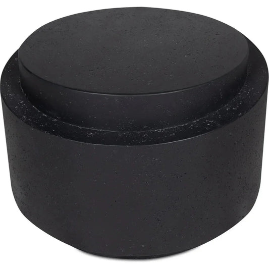 Cosmo Concrete & Stone Outdoor Round Accent Table - LOOMLAN - Moe's Home - Outdoor Side Tables