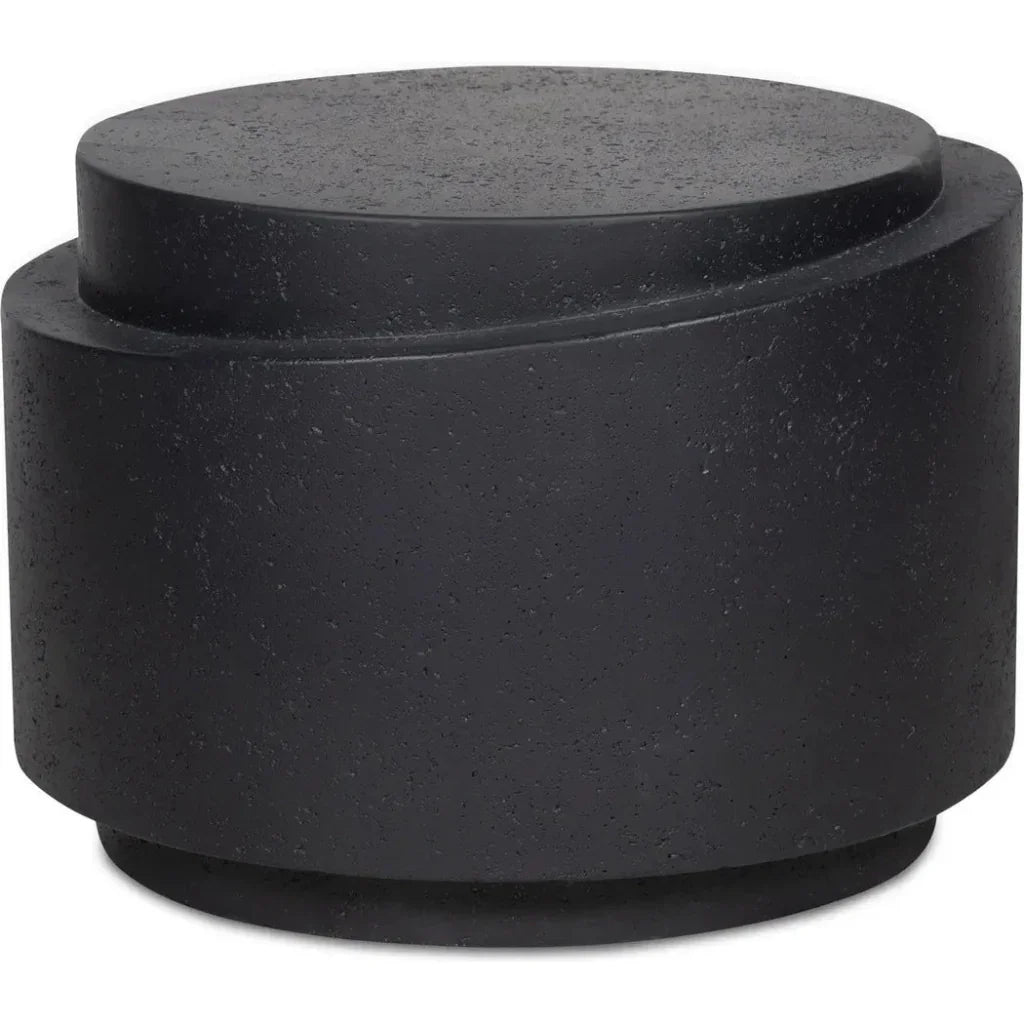 Cosmo Concrete & Stone Outdoor Round Accent Table - LOOMLAN - Moe's Home - Outdoor Side Tables