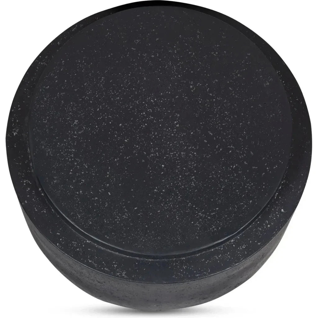 Cosmo Concrete & Stone Outdoor Round Accent Table - LOOMLAN - Moe's Home - Outdoor Side Tables