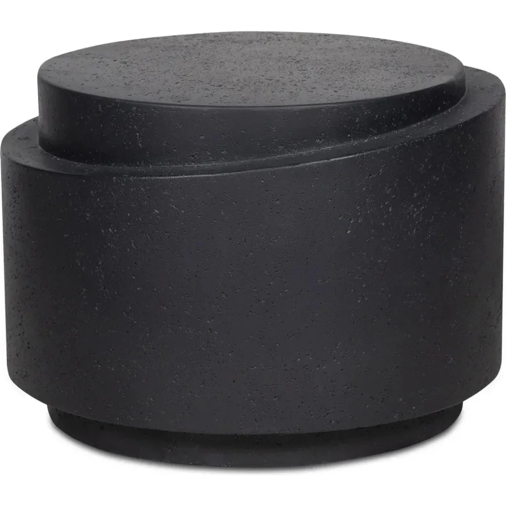 Cosmo Concrete & Stone Outdoor Round Accent Table - LOOMLAN - Moe's Home - Outdoor Side Tables