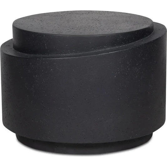 Cosmo Concrete & Stone Outdoor Round Accent Table - LOOMLAN - Moe's Home - Outdoor Side Tables