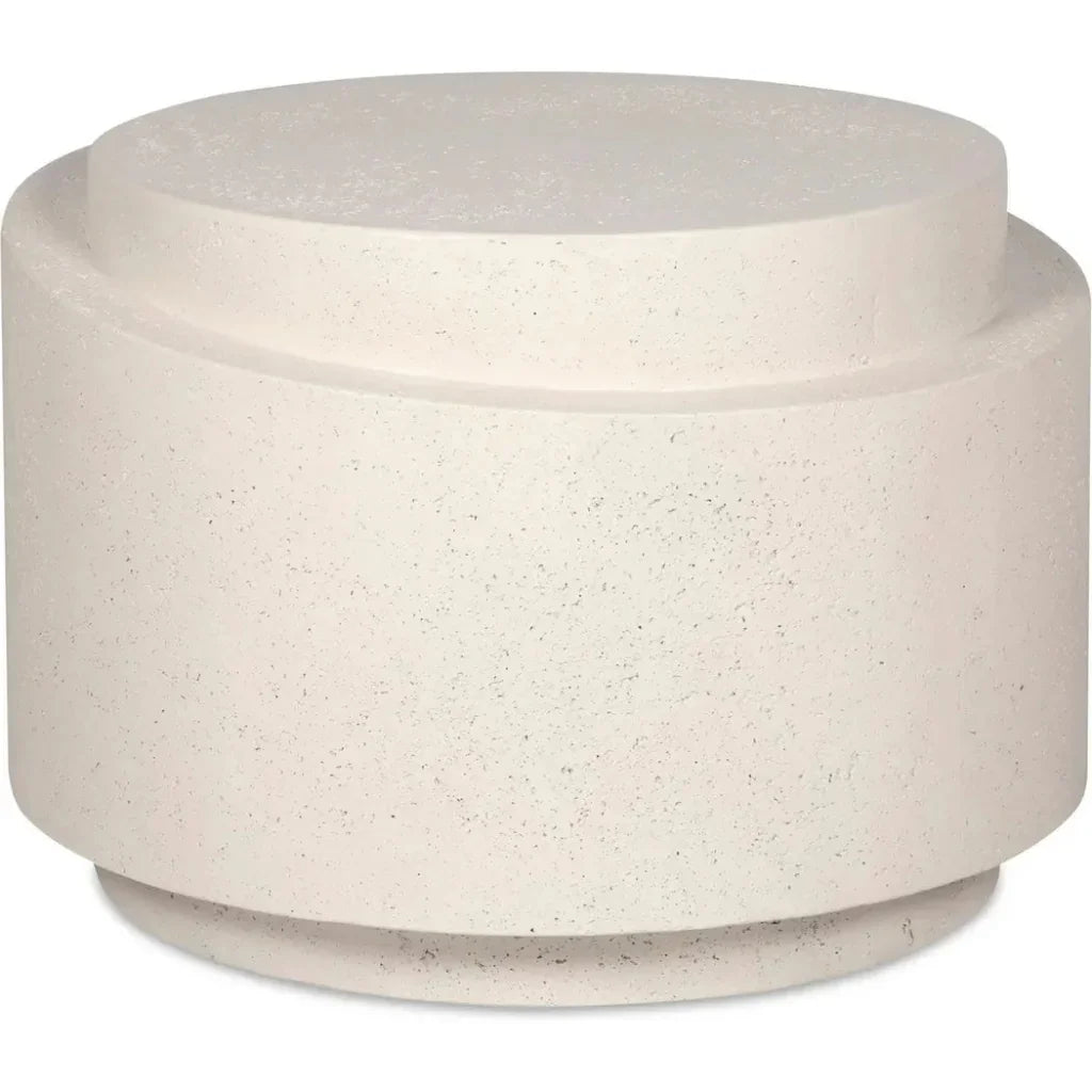 Cosmo Concrete & Stone Outdoor Round Accent Table - LOOMLAN - Moe's Home - Outdoor Side Tables