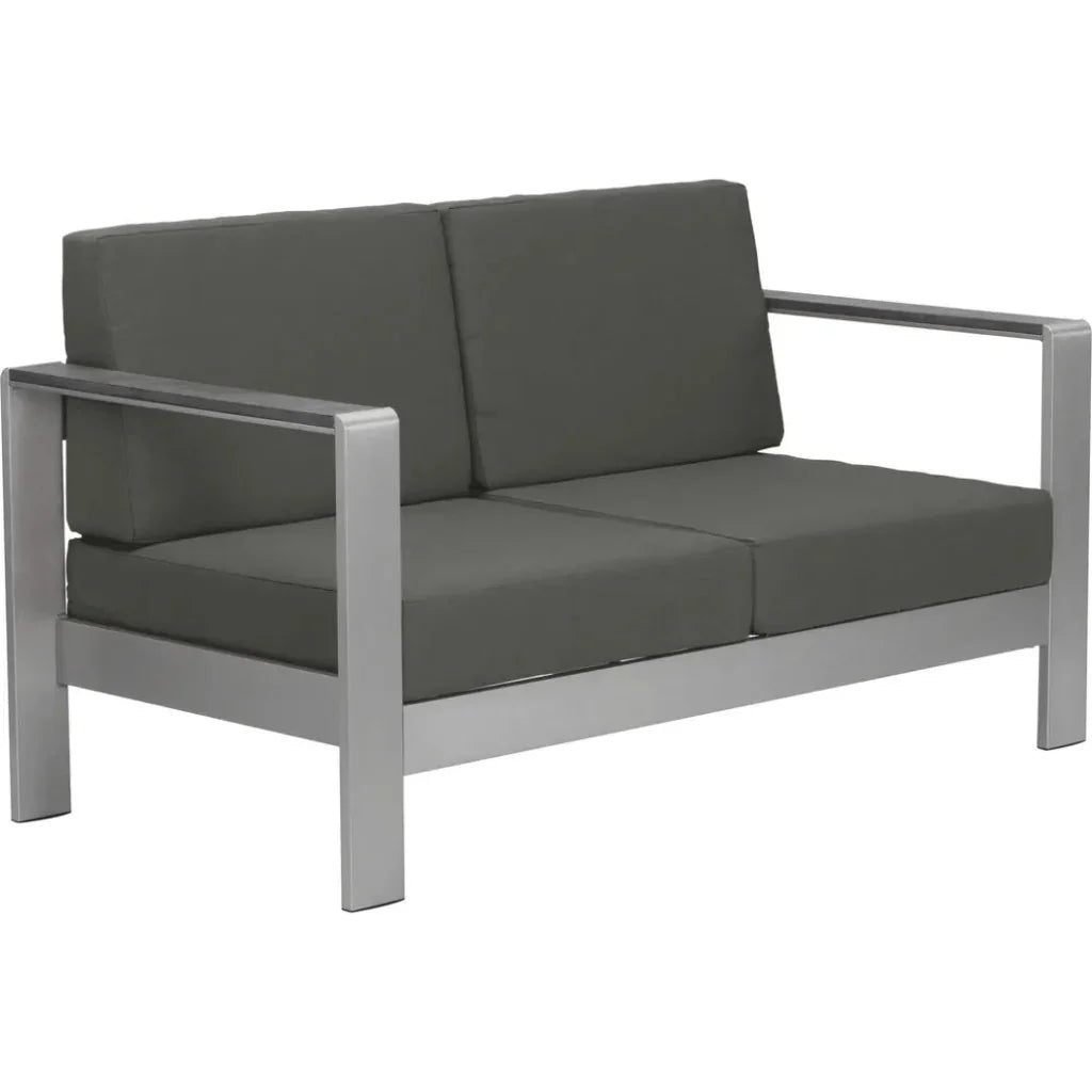Cosmopolitan Sofa Gray - LOOMLAN - Zuo Modern - Outdoor Sofas & Loveseats