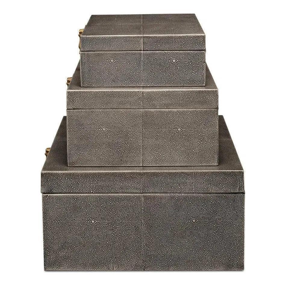 Cosmos Nesting Boxes Set Of Three - LOOMLAN - Sarreid - Boxes & Bowls