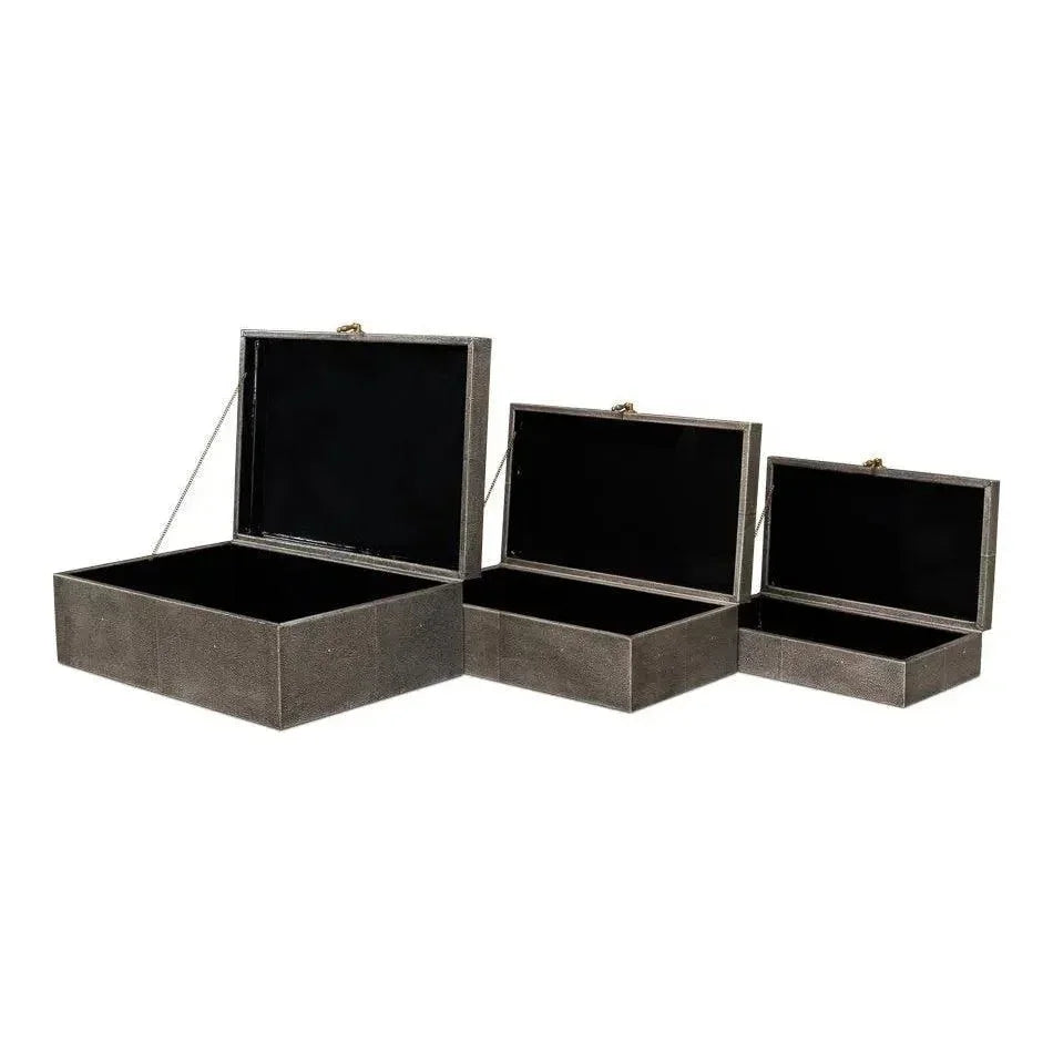Cosmos Nesting Boxes Set Of Three - LOOMLAN - Sarreid - Boxes & Bowls