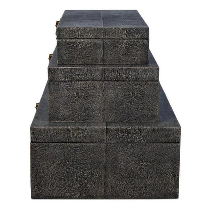 Cosmos Nesting Boxes Set Of Three - LOOMLAN - Sarreid - Boxes & Bowls