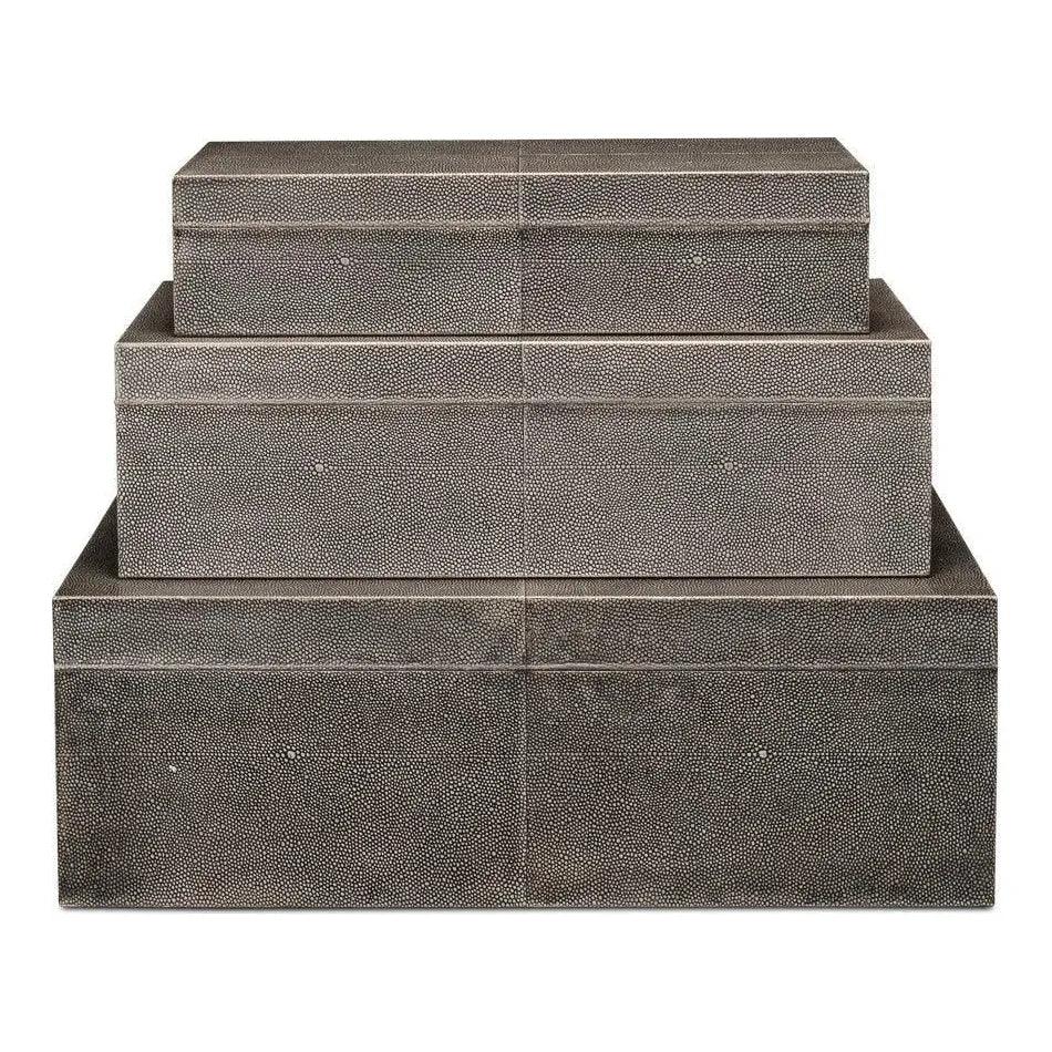 Cosmos Nesting Boxes Set Of Three - LOOMLAN - Sarreid - Boxes & Bowls