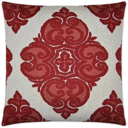 Cotillion Red Throw Pillow With Insert - LOOMLAN - D.V. Kap - Throw Pillows