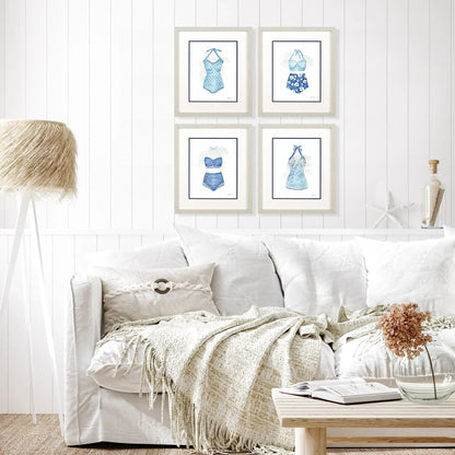 Cottage at the Cape Framed Wall Art 4PC