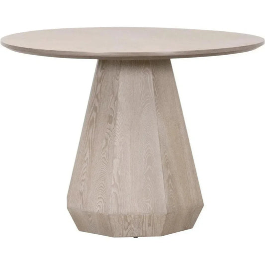 Coulter Pedestal Base Round Dining Table-Dining Tables-Essentials For Living-LOOMLAN
