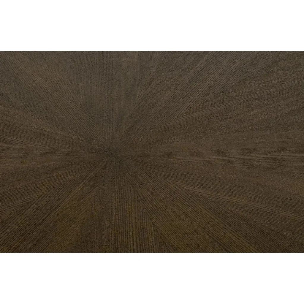 Coulter Round Brown Ash Dining Table-Dining Tables-Essentials For Living-LOOMLAN