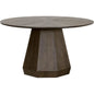 Coulter Round Brown Ash Dining Table-Dining Tables-Essentials For Living-LOOMLAN