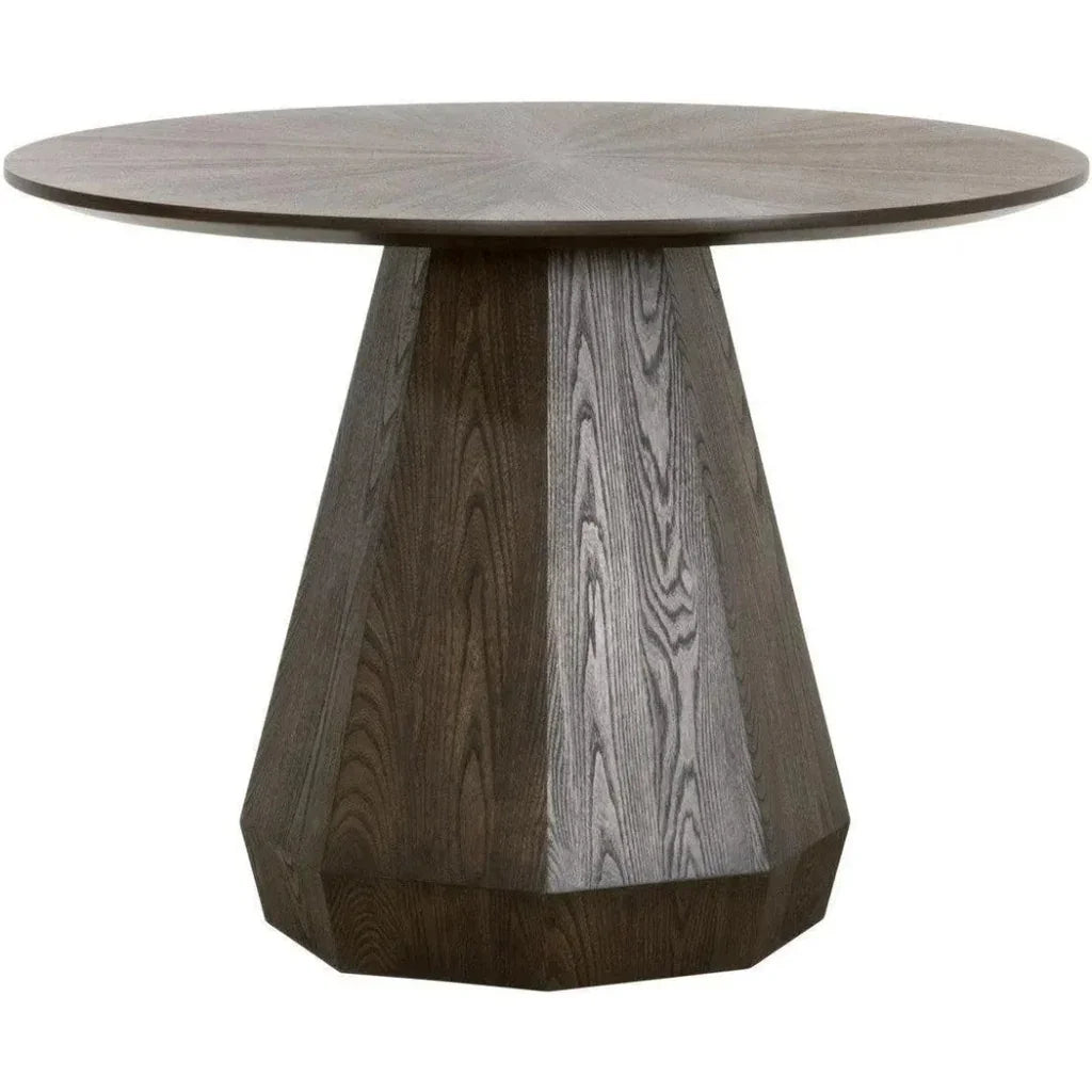 Coulter Round Dining Table Brown Ash-Dining Tables-Essentials For Living-LOOMLAN