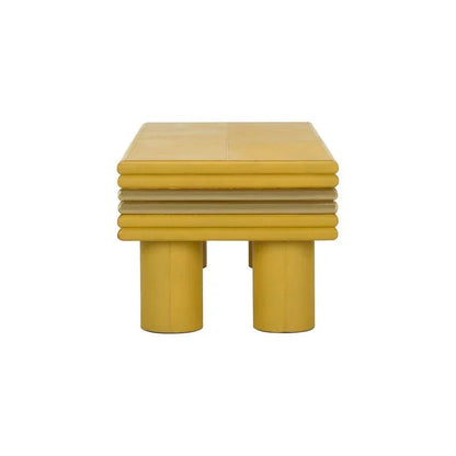 Coulter Soft Leather Warpped Cocktail Table - LOOMLAN - Chelsea House - Coffee Tables