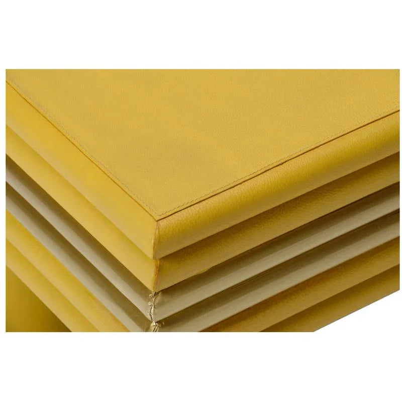 Coulter Soft Leather Warpped Cocktail Table - LOOMLAN - Chelsea House - Coffee Tables