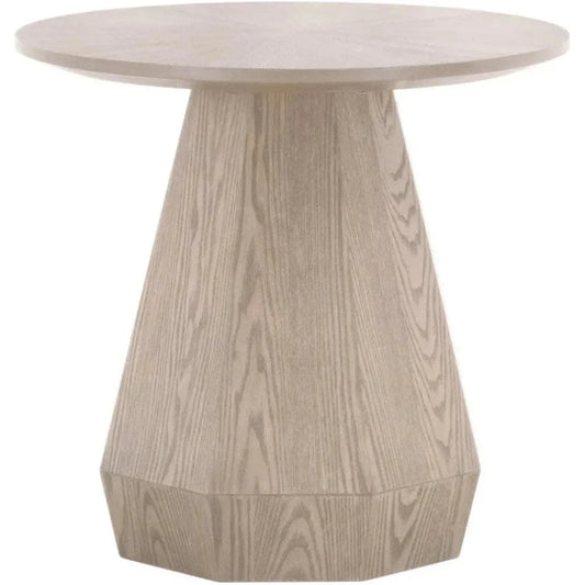 Coulter Wood Brown Round End Table - LOOMLAN - Essentials For Living - Side Tables