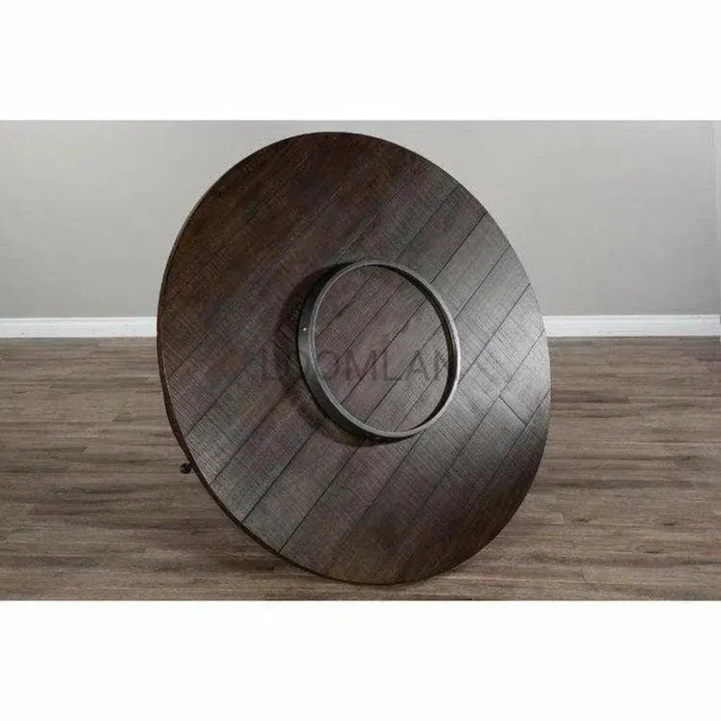 Counter Height Rustic Barrell Pub Table - LOOMLAN - Sunny D - Counter Tables