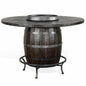 Counter Height Rustic Barrell Pub Table - LOOMLAN - Sunny D - Counter Tables
