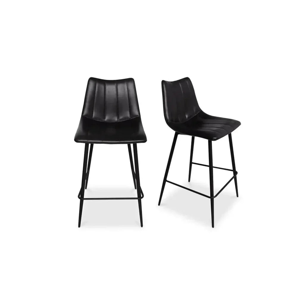 Counter Stool Black Set Black Contemporary - LOOMLAN - Moe's Home - Counter Stools