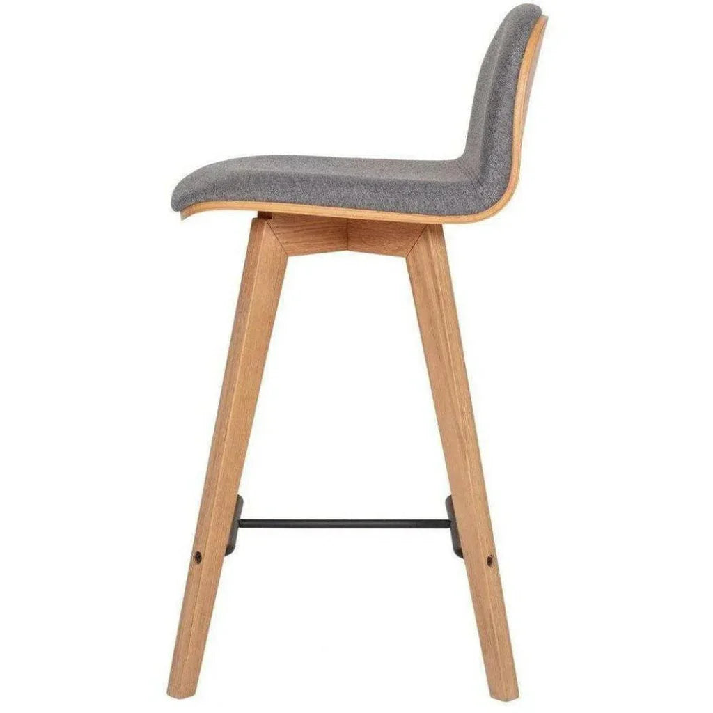 Counter Stool Grey Scandinavian - LOOMLAN - Moe's Home - Counter Stools