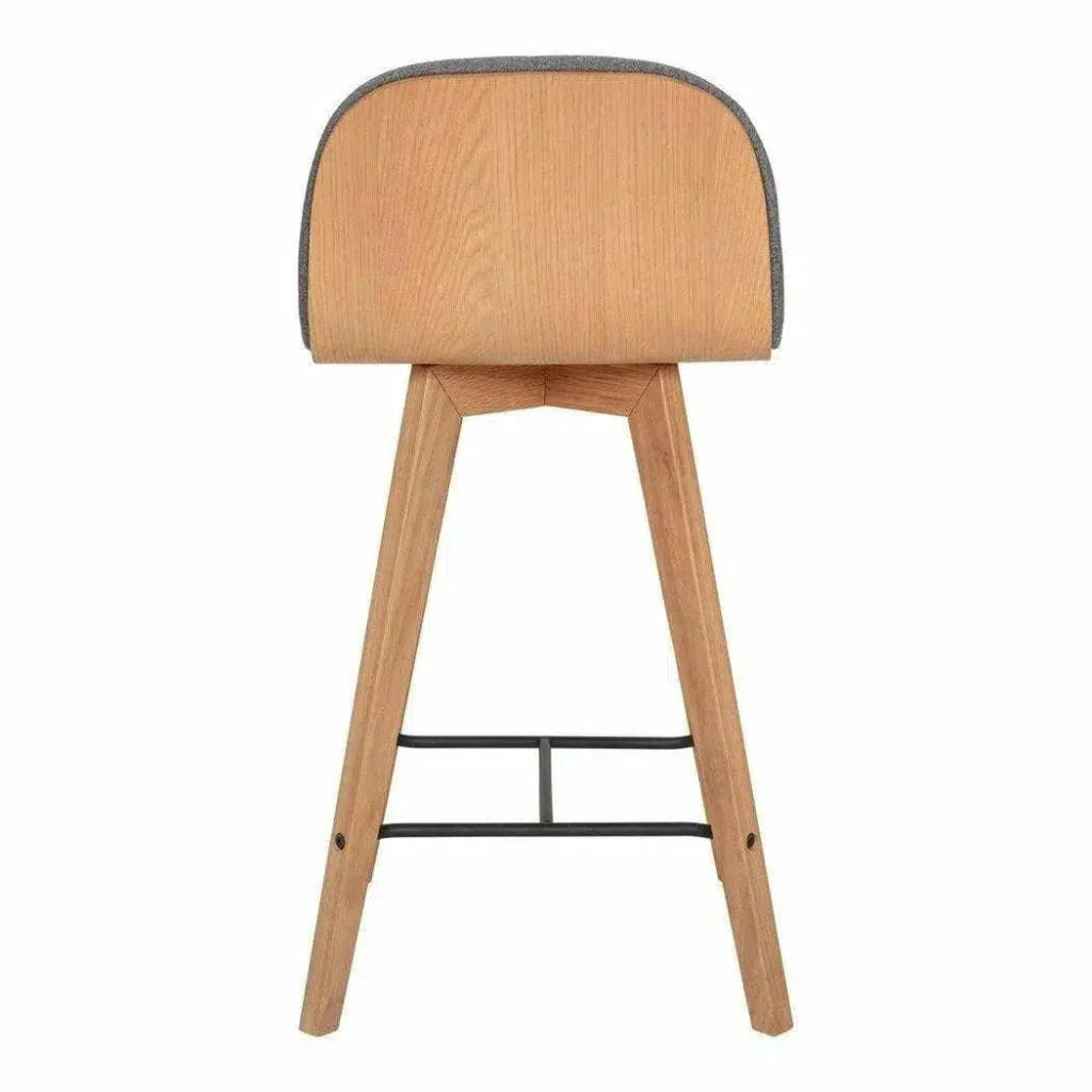 Counter Stool Grey Scandinavian - LOOMLAN - Moe's Home - Counter Stools