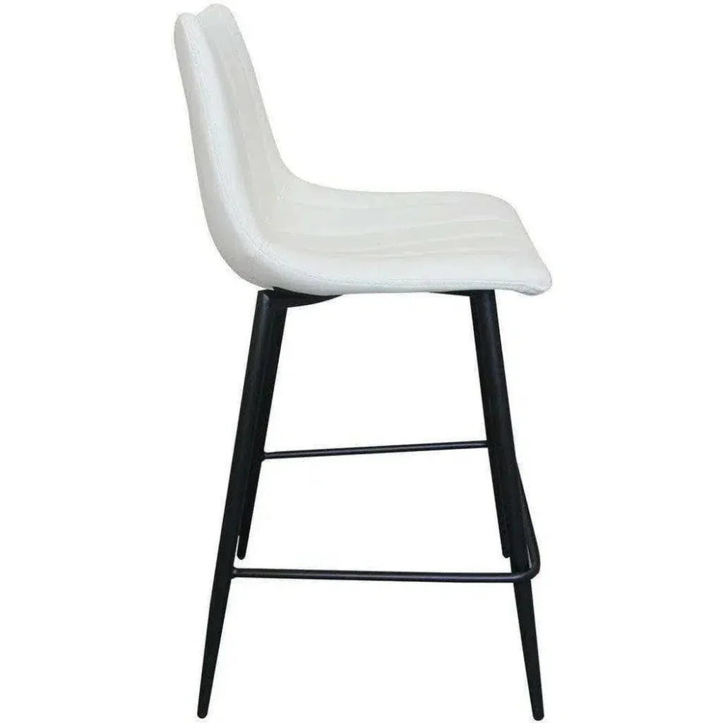 Counter Stool Ivory Set White Contemporary - LOOMLAN - Moe's Home - Counter Stools