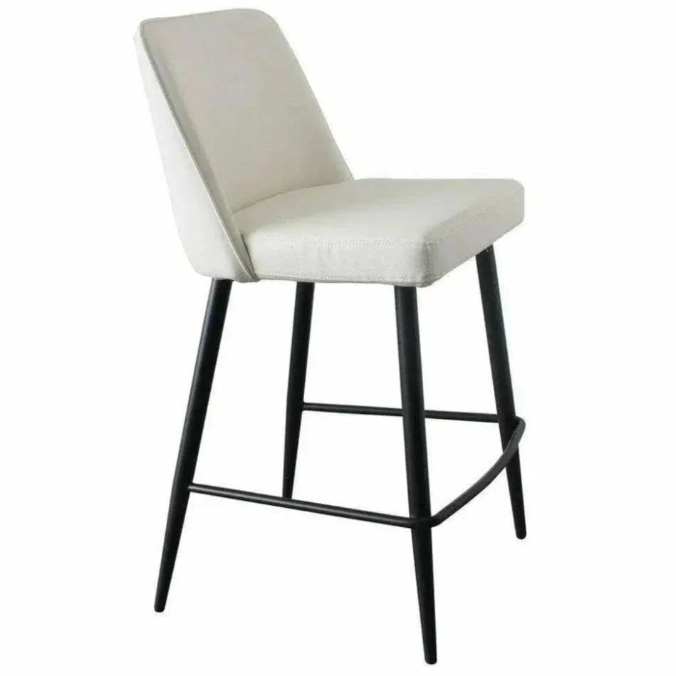 Counter Stool Ivory White Contemporary - LOOMLAN - Moe's Home - Counter Stools