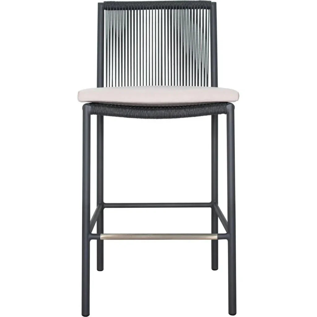 Counter StoolSet of Two - Grey Outdoor-Outdoor Counter Stools-Seasonal Living-LOOMLAN