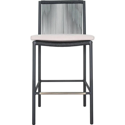 Counter StoolSet of Two - Grey Outdoor-Outdoor Counter Stools-Seasonal Living-LOOMLAN