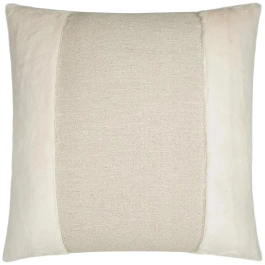 Courchevel Cream Faux Fur Large Throw Pillow Insert - LOOMLAN - D.V. Kap - Throw Pillows