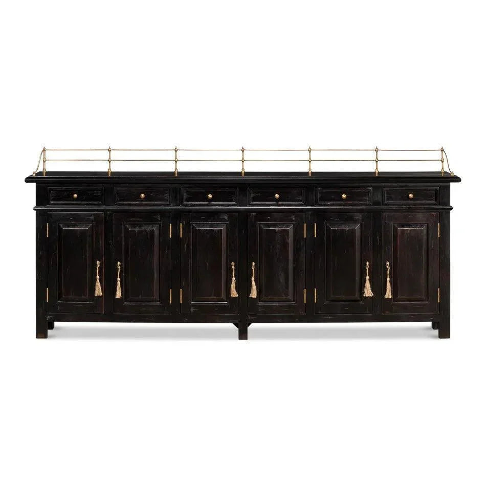 Covent Gardens Sideboard Ebony - LOOMLAN - Sarreid - Sideboards