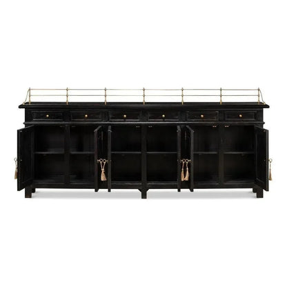 Covent Gardens Sideboard Ebony - LOOMLAN - Sarreid - Sideboards