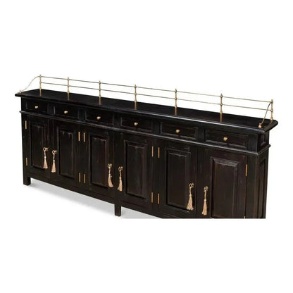 Covent Gardens Sideboard Ebony - LOOMLAN - Sarreid - Sideboards