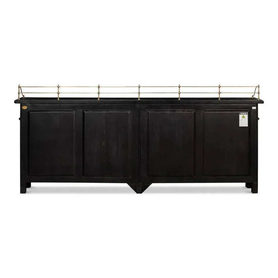 Covent Gardens Sideboard Ebony - LOOMLAN - Sarreid - Sideboards