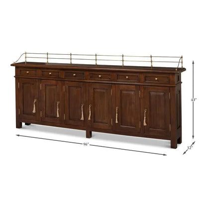 Covent Gardens Sideboard Walnut - LOOMLAN - Sarreid - Sideboards
