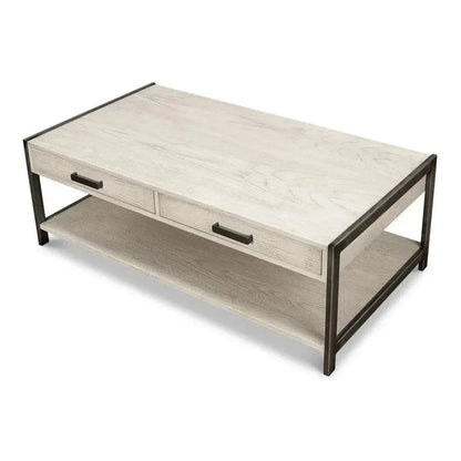 Covet Cocktail Coffee Table With Drawers & - LOOMLAN - Sarreid - Coffee Tables