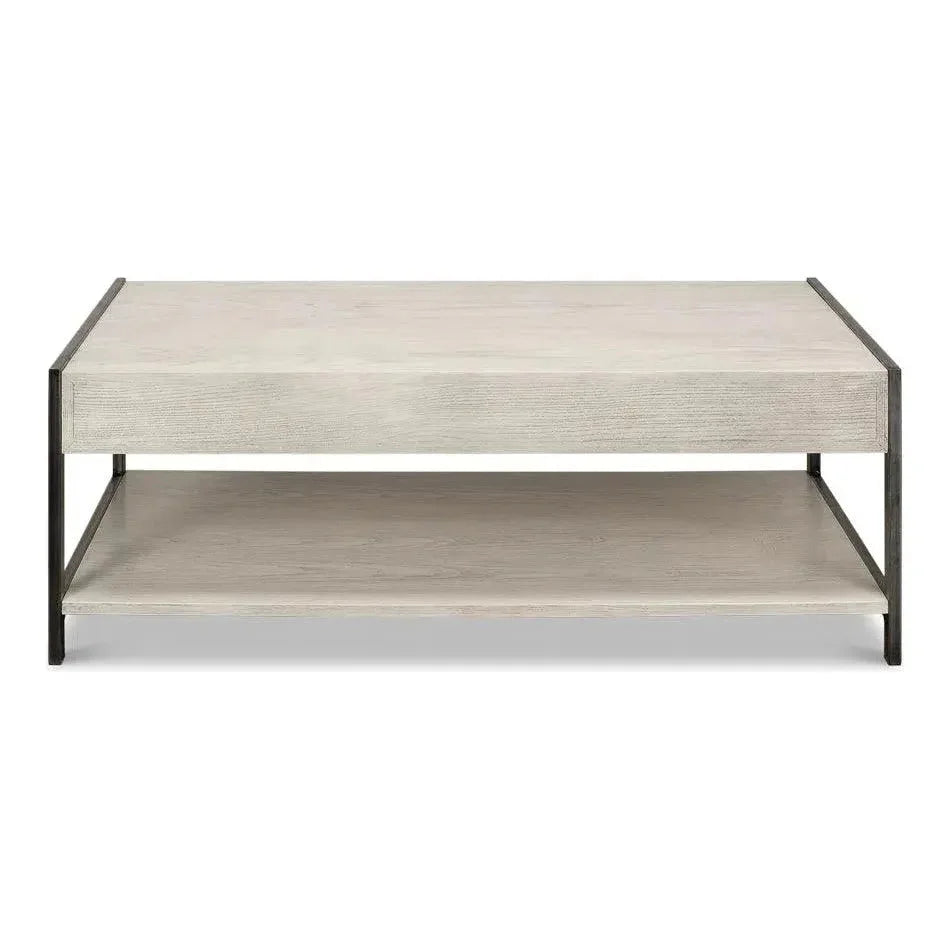Covet Cocktail Coffee Table With Drawers & - LOOMLAN - Sarreid - Coffee Tables