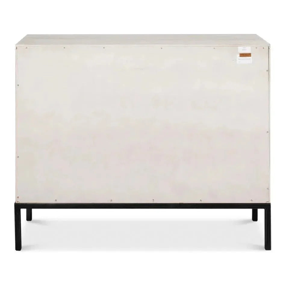 Covet Door Two Tone Accent Cabinet - LOOMLAN - Sarreid - Accent Cabinets