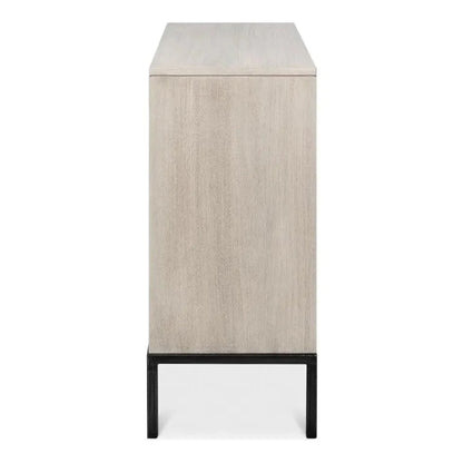 Covet Door Two Tone Accent Cabinet - LOOMLAN - Sarreid - Accent Cabinets