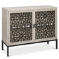 Covet Door Two Tone Accent Cabinet - LOOMLAN - Sarreid - Accent Cabinets