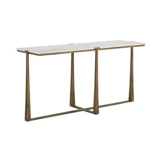 Cowell Marble Top Sofa Table - LOOMLAN - SUNPAN - Console Tables