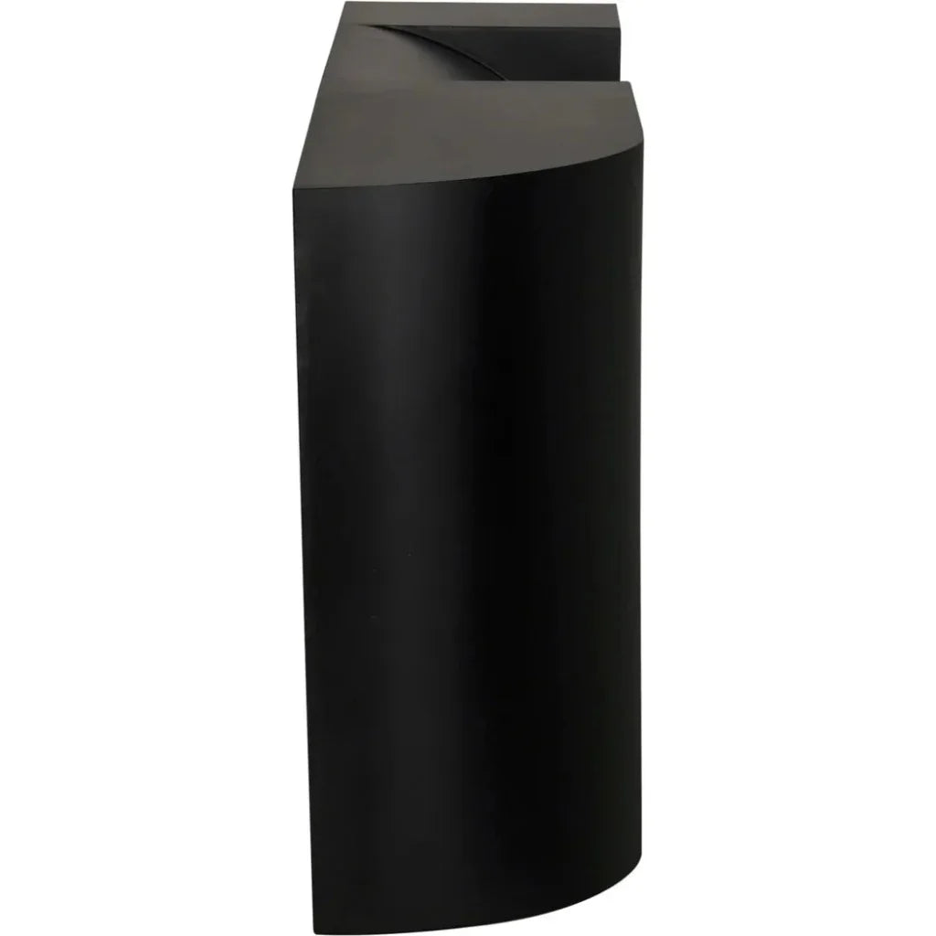 Crafter Console By Noir Black Industrial Steel - LOOMLAN - Noir - Console Tables